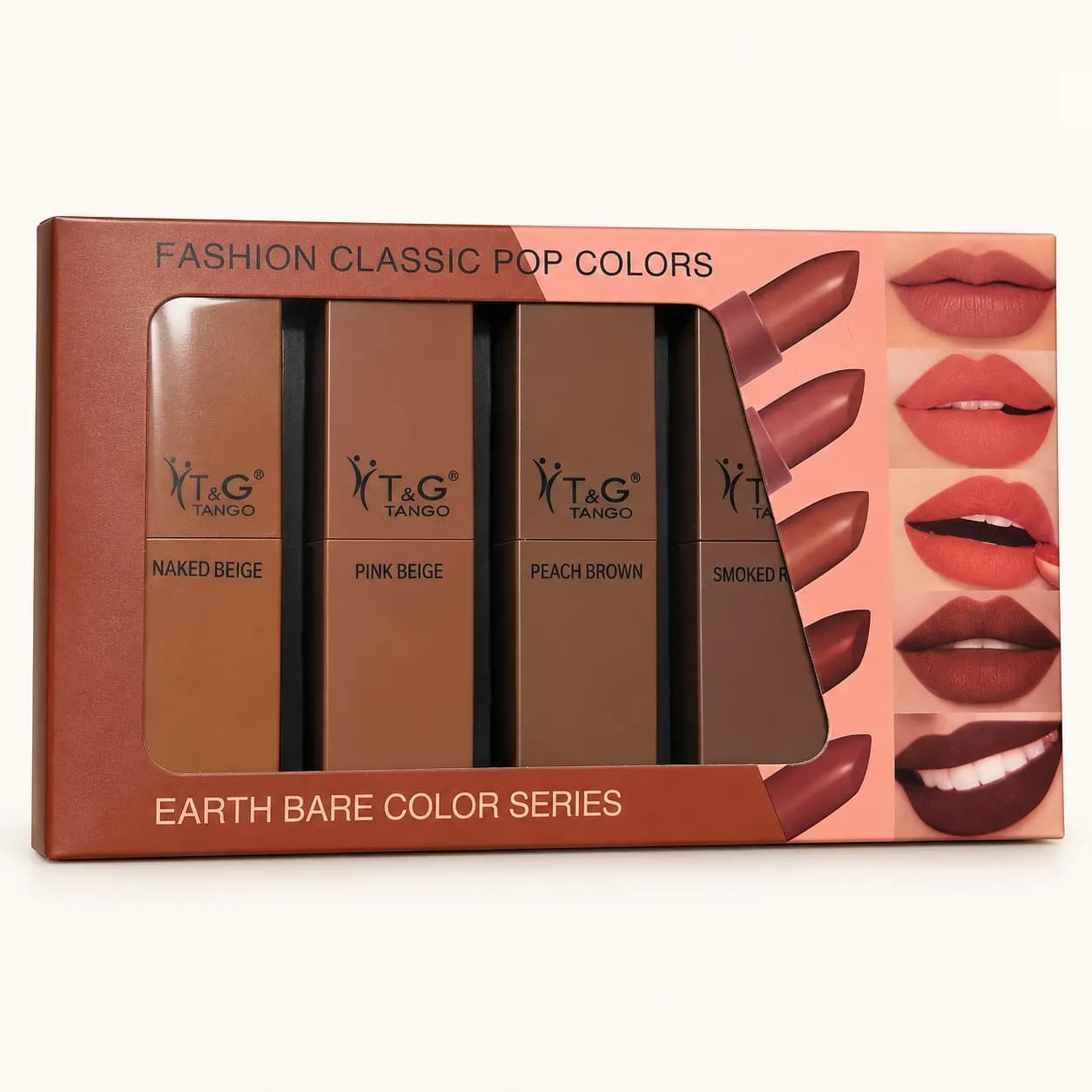 Set 5 labiales matte nude