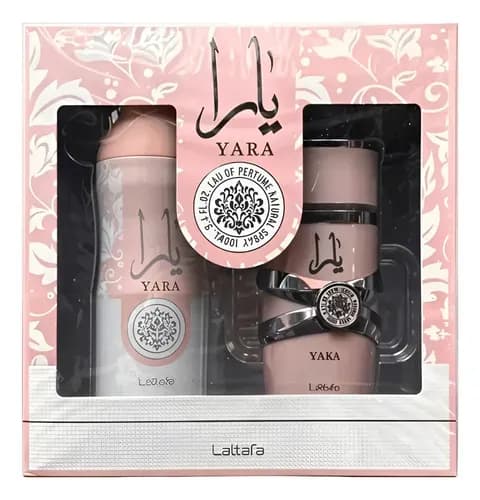 Kit Lattafa Yara: EDP 100 ml + spray 200 ml