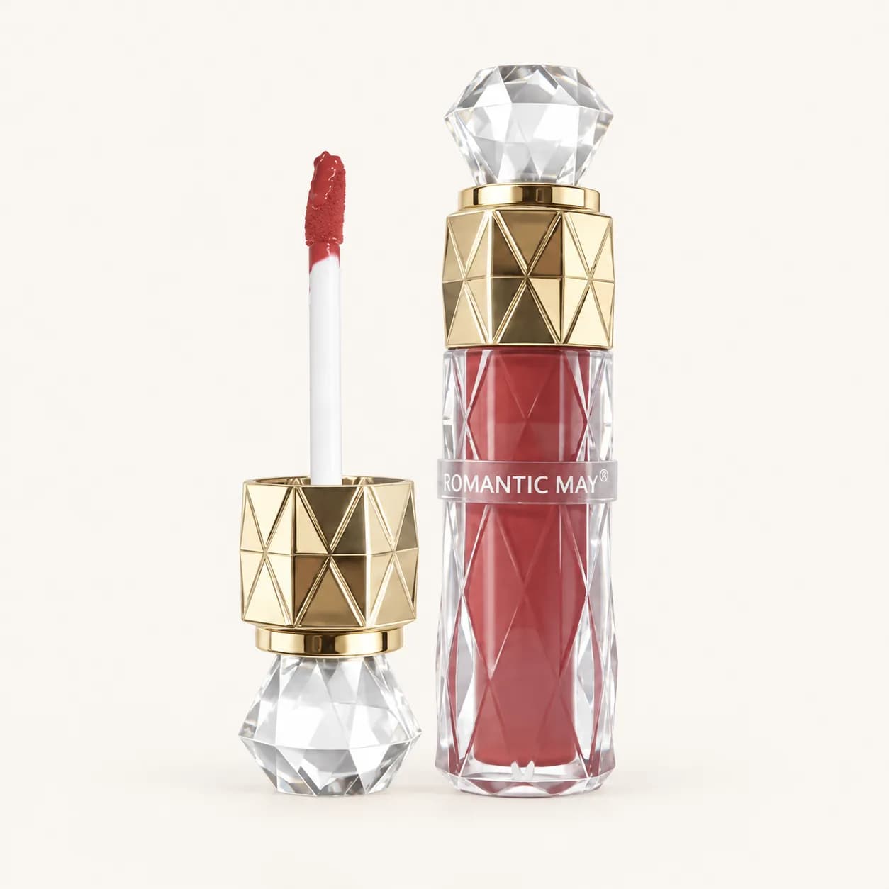 Labial tapa diamante