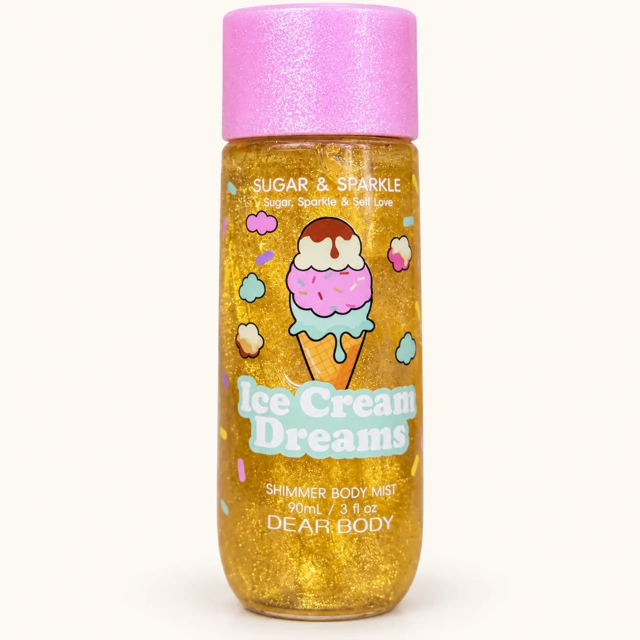 Body mist con brillo 90 ml